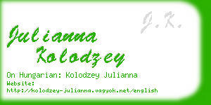 julianna kolodzey business card